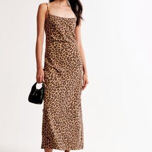 Abercrombie & Fitch Animal Print Maxi Dress